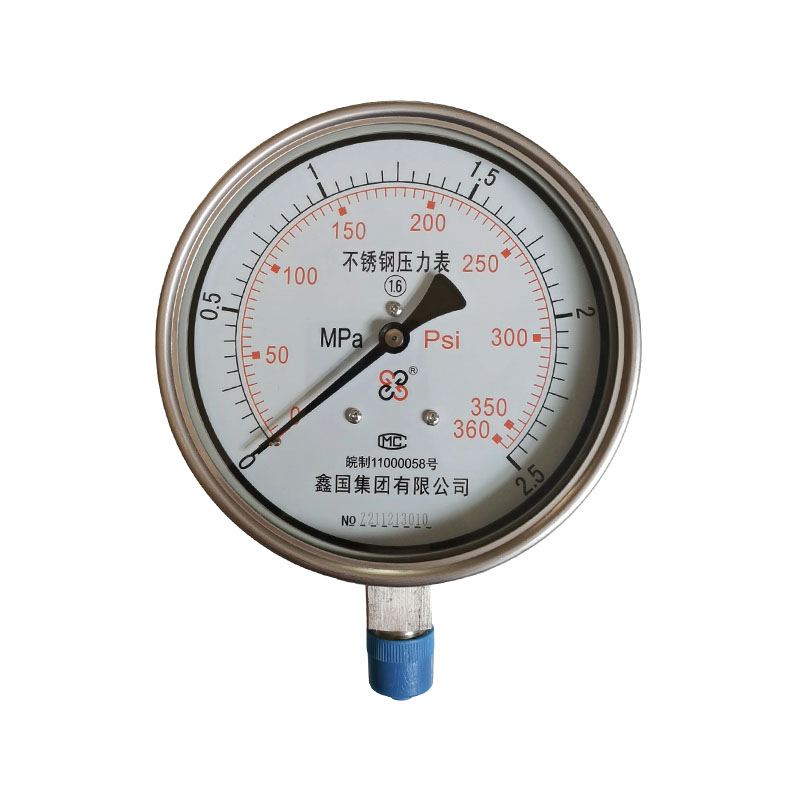 Đồng hồ đo áp suất bằng thép không gỉ dòng XG/Y-B Đồng hồ đo áp suất bằng thép không gỉ dòng XG/Y-B